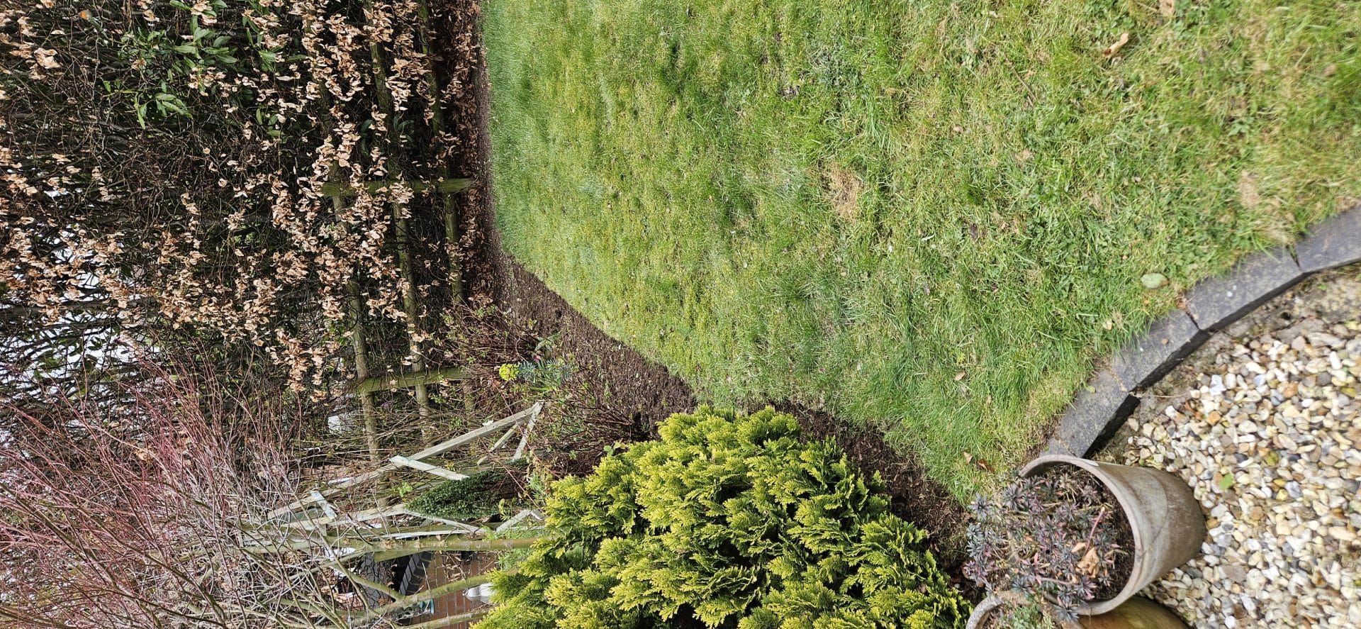 stone paving in garden