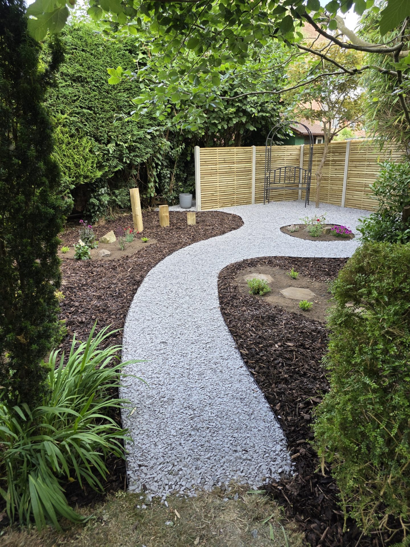 Commercial grounds maintenance Worcester – woodland-style border trimming.