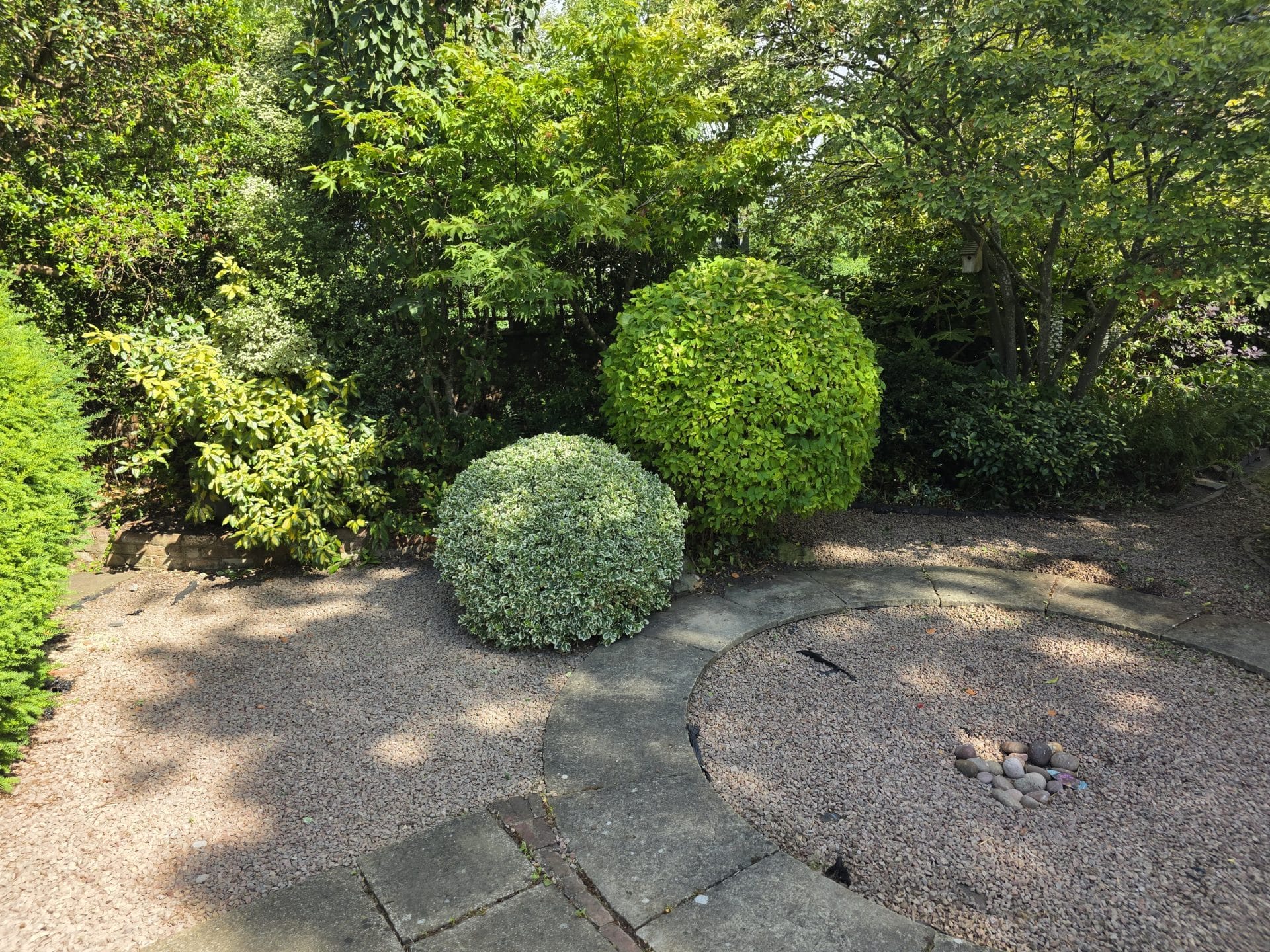 Garden maintenance Worcester – well-kept lawn and mature trees.